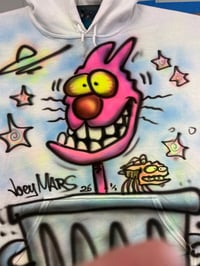 Image 1 of 1/1 Airbrush Hoodie on an XL White Hoodie