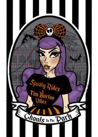 Ghouls in the Park- Spooky Rides- Art Print