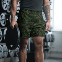 Image 3 of Jungle Camo Unisex Athletic Shorts