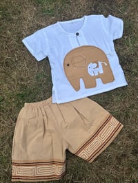 Image 1 of Elephant Short Set