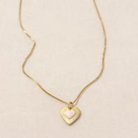 Image 2 of Dainty  Heart Necklace 