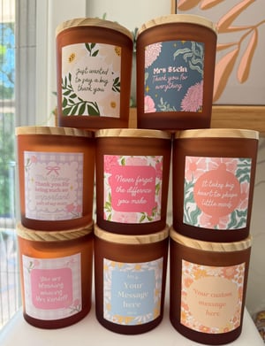 Image of CUSTOM TEACHERS CANDLES