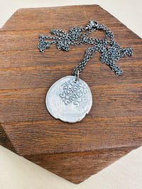 Image 6 of just breathe sterling silver pendant necklace