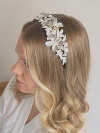 Image 4 of Silver Fleur de lune headband
