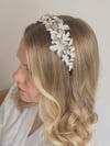 Silver Fleur de lune headband