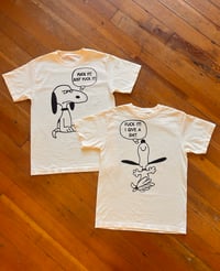 Image 1 of Snoopy Mood Tee (Both included) Sz S-XXL
