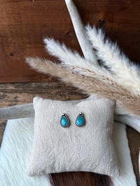 Image 3 of Prairie Sky Turquoise Studs