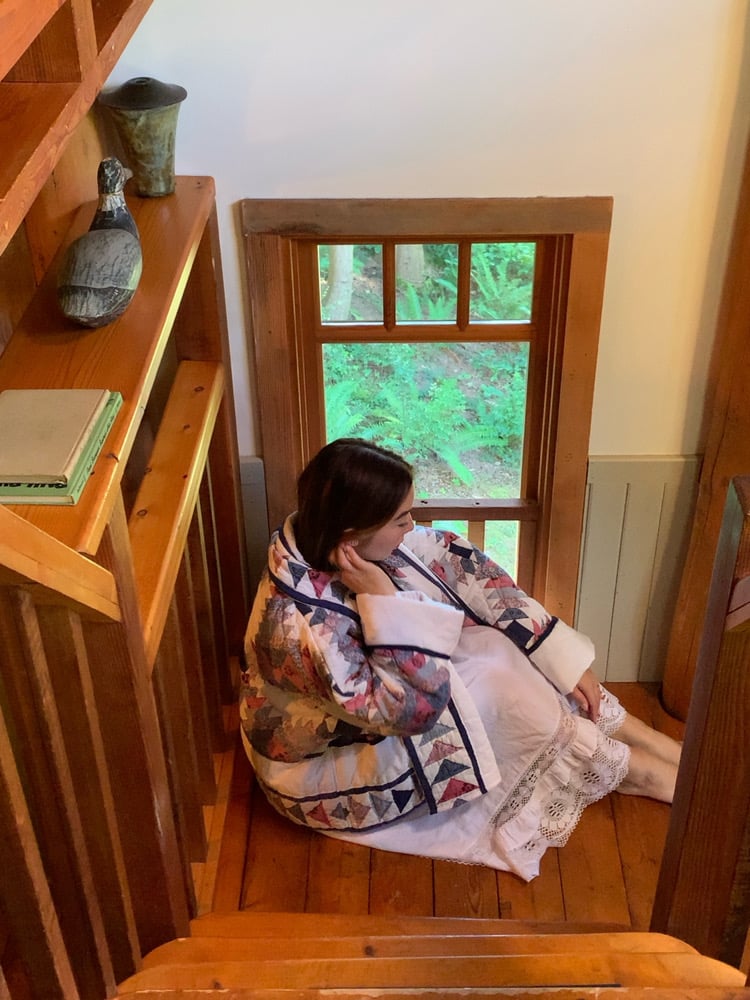 Image of Quilt Shawl Coat — Pineapple