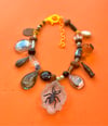 Fancy Amber Drop Bug Necklace