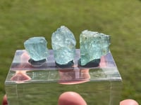 Image 8 of Blue Aquamarine Gemstones × 3 #1922