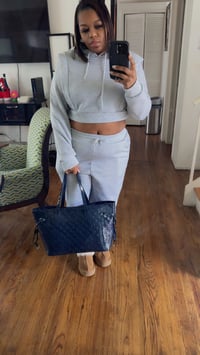 Image 4 of Gray Jogget set 