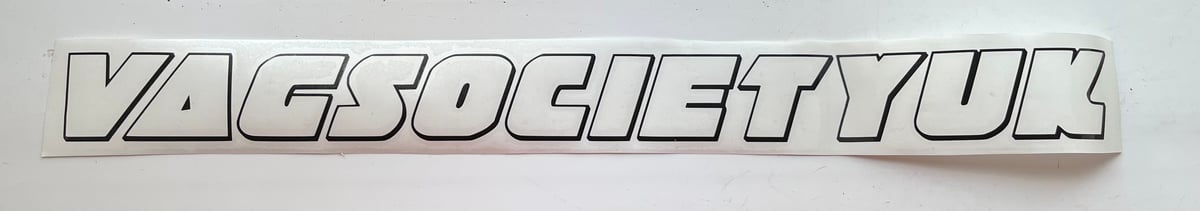 Image of VAGSocietyUK Large Bold Sticker