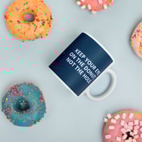 Image 1 of KEEP YOUR EYE ON THE DONUT ART MUG