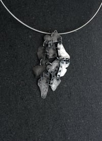 Image 3 of Stitched Close Together Silver Artisan Necklace 