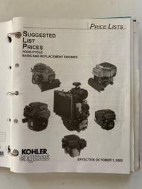 Image 5 of Kohler Multiple Engines Price Lists