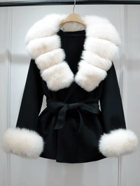 Image 3 of Tiffany Coat With Fur Cuffs
