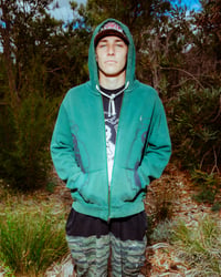 Image 2 of VTG RL GREEN ANGEL ZIP UP FLEECE (XL)