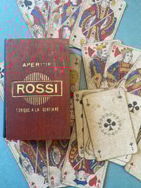 Image 4 of Tres Vieux Jeu de 32 Cartes I.B.F. Bordeaux, dans sa Boite Publicitaire en bois, Martini