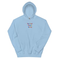 Image 5 of PROTECT TRANS YOUTH  - Embroidered Hoodie (multi coloured)