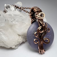Image 2 of Lepidolite and Copper Pendant