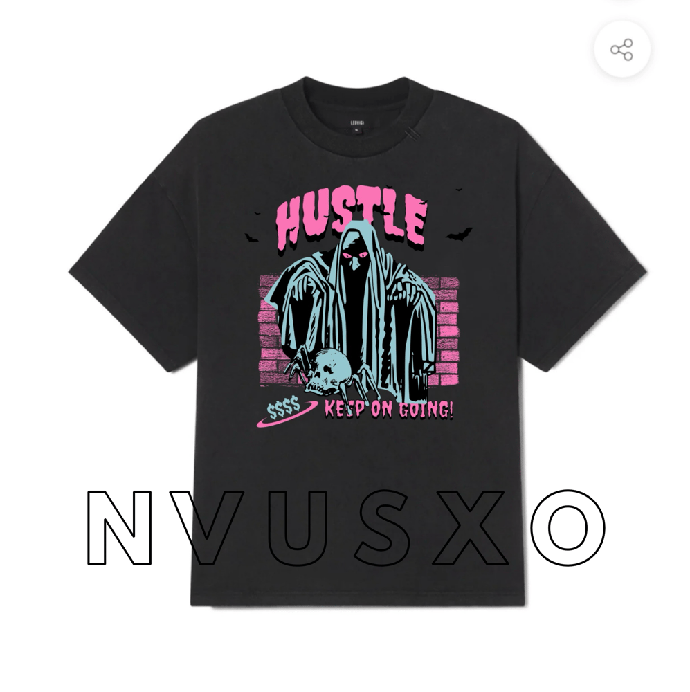 Image of KEEP ON GOING BLACK T-SHIRT 