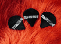 Image 4 of Rhinestones Makeup Puff (2pack)  Black/Hot Pink