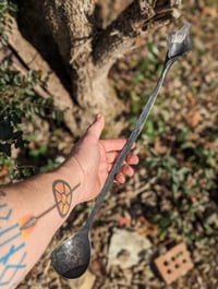 Image 3 of Forged to Order Calla Lily Cauldron Spoon