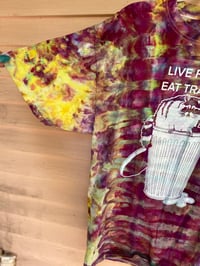 Image 2 of LARGE Live Fast Eat Trash Tie Dye Shirt C14