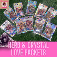 Herb & Crystal Love Spell bags 