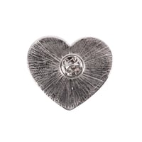 Image 3 of Goth Mum / Mom Heart Metal Pin Badge
