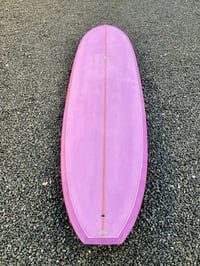 Image 4 of Escape Surfboards 9-7 Allegro Longboard  Malibu Custom Surfboard Lavender Resin Tint Tint 
