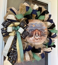 Image 4 of Nativity Mesh Wreath