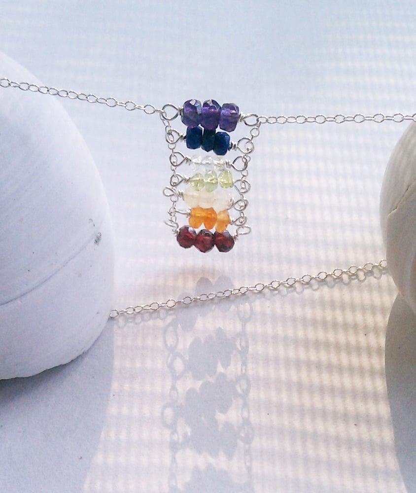 Image of Chakras Ladder Necklace 1