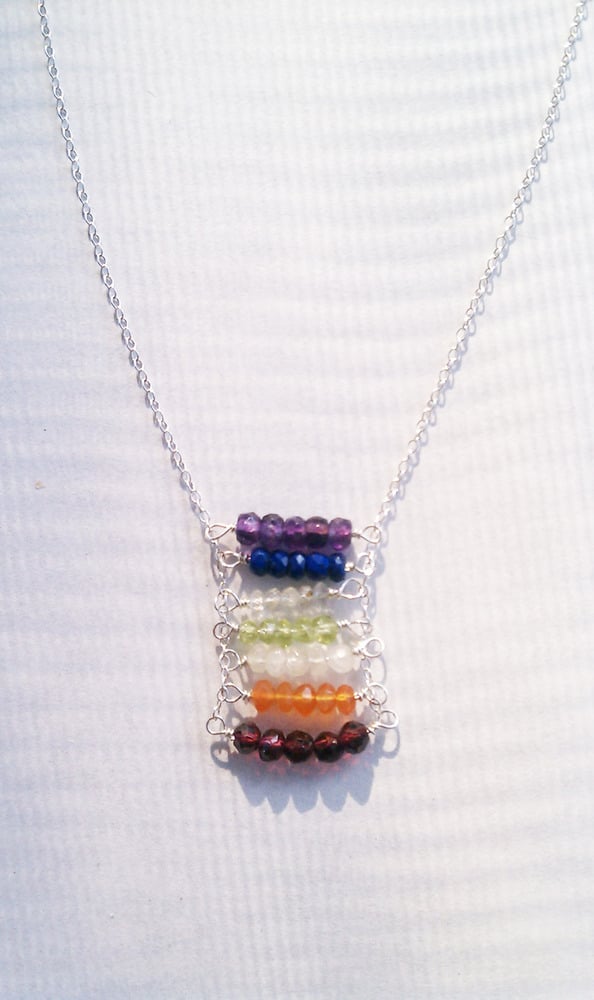 Image of Chakras Ladder Necklace 2