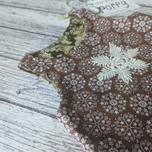 Image of Play All Day Reversible Dress- Snowflake