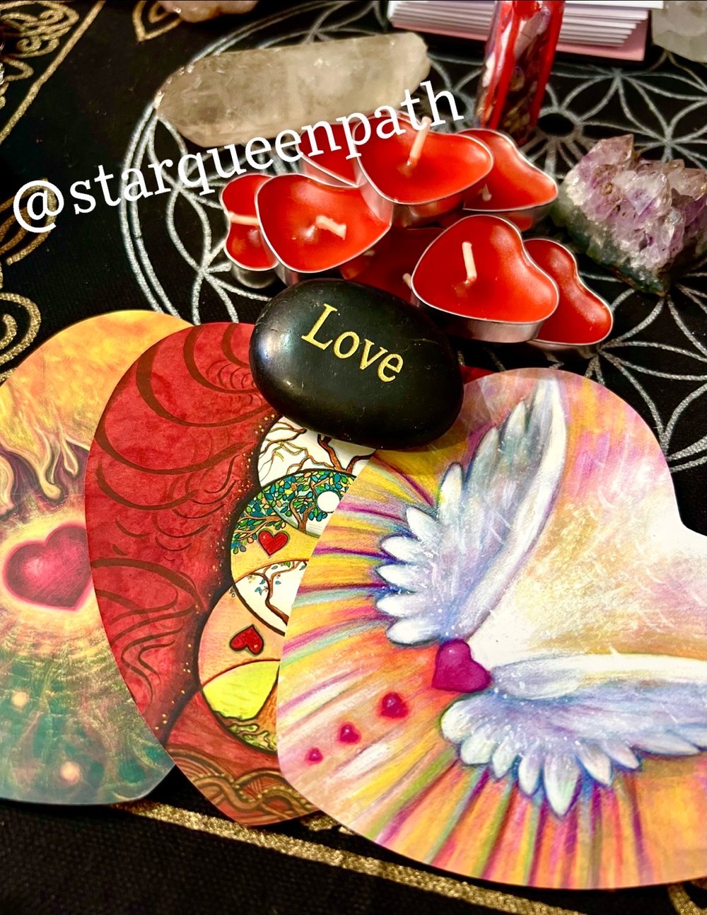 Image of RED INTENTION CANDLE AND READING