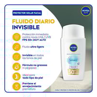 Image 2 of Nivea Sun Invisible Daily Fluid SPF50+ 40ml