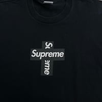 Image 2 of Supreme Cross Box Logo Sz L (BLACK)