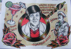 Image of Stephen Fry - A3 flash print