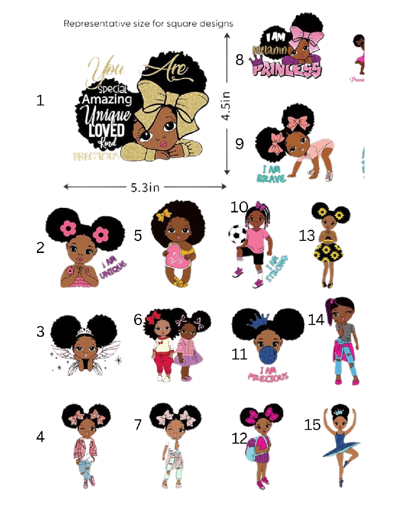 Image of Princess (1) DTF Transfers 