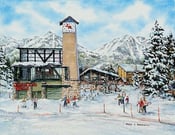 Image of "Winter in Teton Village" giclee print 11X15