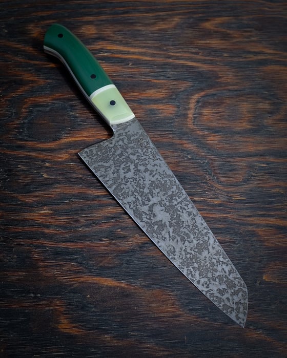 Image of 7” Santoku - FOREST/JADE