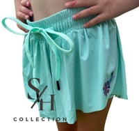 Image 2 of Lacey Butterfly Shorts - Light Green
