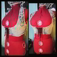 Image 1 of Frayed & bleached vest S/M