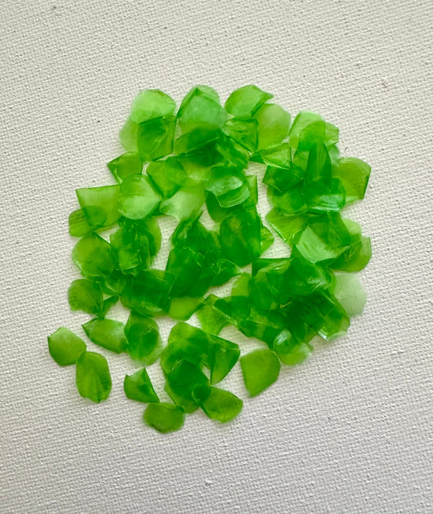 Image of Dyed fish scales - Green