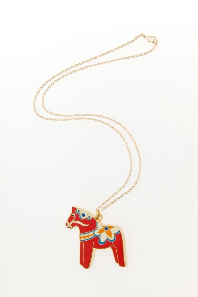 Dala Horse Necklace