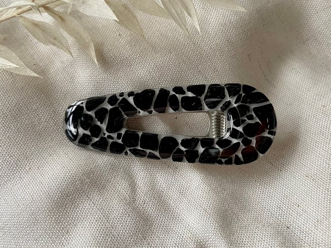 Hair Clip - Black Tourmaline