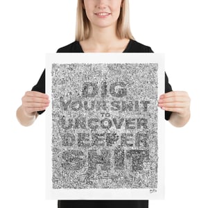 Image of Dig Your shit Art Print by Mad Twins