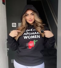 Image 1 of  I stand with Afghan women- Hoodie 