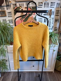 Image 1 of Mustard top pleated sweater 
